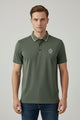 Turbo Vintage Butterfly Crisp Stitchless Men's Polo Shirt In Green