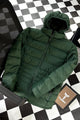 Classic Winter Down Hooded Bubble Padded Imported Puffer Jacket In Green