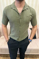 Turbo Endless Cool Embossed Casual Shirt | Green