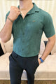 Turbo Artistic Touch Comfort Casual Shirt | Green