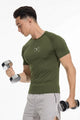 Turbo 'Reticle' Precision Training Mesh Dry-Fit Tee In Olive Green