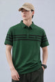 Turbo Horizontal Stripes Style Men's Polo T-Shirt