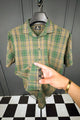 Turbo Classic Pattern Comfort Casual Shirt In Green
