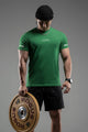 Turbo 'Running Division' Raglan Sleeve Dry-Fit Tee In Dark Green