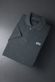 GP Zip Style Collared Men's Polo Shirt In Grey
