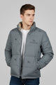 Burbry Reversible Padded Puffer Jacket In Gray