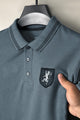 Grdno Square Texture Men's Polo Shirt