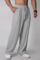 Turbo Poplin Front-Double Line Trouser In Gray