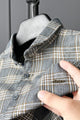Turbo Tattersall Checkered Long Sleeve Cotton Casual Shirt