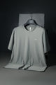 Turbo Stretch-Cotton Round Neck Dry-fit Shirt In Grey