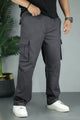 Turbo Essential Side Pockets Cargo Trouser In Grey