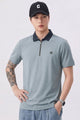Turbo "AeroZip Elite" Men's Polo T-Shirt In Grey