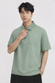 Turbo  Striped Collared Men's Polo T-Shirt In Grey