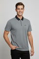 Turbo Fashion Transmission Zip Collar Men's Polo Shirt