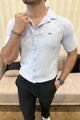 Turbo Artistic Touch Comfort Casual Shirt | Light Blue