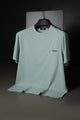 Turbo Zipper Chest Style Summer Tee In Ice Blue