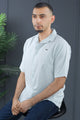 Turbo Textured Relaxed Fit Casual Shirt In Ice Blue