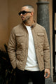 Button Placket Motif Imported Puffer Jacket