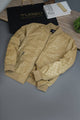 Hexagon Printing Imported Light Weight Jacket In Khaki