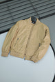 Hexagon Printing Imported Light Weight Jacket In Khaki