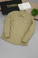 Regular Fit Self Design Imported Light Weight Jacket In Khaki