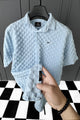 Turbo Puff Structured Pattern Casual Shirt