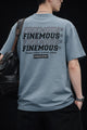 Turbo Down Shoulder StreetWear Tee In Light Blue