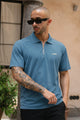 Turbo Style Legacy Men's Polo Shirt In Light Blue