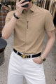 Turbo Seamless Smooth Silk Casual Shirt