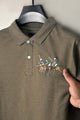 Rph Lren Polo Triple Pony Men's Polo Shirt In Light Brown