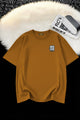 Mens Smart Essential Round Neck Tee In Light Brown