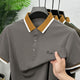 Men's Casual Vision Polo T-Shirt In Light Chocolate