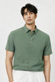 Turbo Luxury Textured Summer Casual Shirt In Light Green