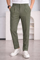 Men' Single Plate Style Slim-Fit Trouser
