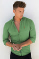 Polo Rph Lren SlimFit Classic Casual Shirt In Parrot Green