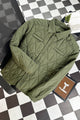 Resistant Diamond Quilted Collar Style Imported Puffer Jacket