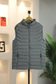 Hollow Padded Imported Men's Gilet In Light Grey