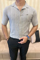 Turbo Down Box Collared Casual Shirt