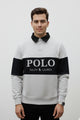 Rph Lren Classic Signature Typographi Imported Men's Sweatshirt In Light Grey