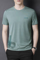 Mens Urban Casual Round Neck T-shirt In Light Grey