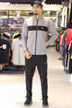 Turbo TrainFit Panel Mock Neck Zipper Tracksuit