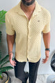 Turbo Popcorn Cuba Waffle Casual Shirt In Lemon