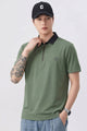 Turbo "AeroZip Elite" Men's Polo T-Shirt In Light Moss Green