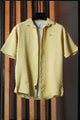 Turbo Popcorn Cuba Waffle Casual Shirt In Lemon