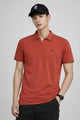 Turbo Waffle Knit Texture Men's Polo T-Shirt