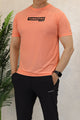 Turbo Pro Sports Climalite Mesh Dry-Fit Tee In Light Orange