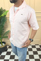 Turbo Textured Relaxed Fit Casual Shirt In Light Pink