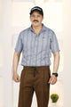 Turbo Cubin Textured Striped Casual Shirt