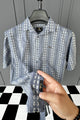 Turbo Cubin Textured Striped Casual Shirt