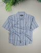 Turbo Cubin Textured Striped Casual Shirt